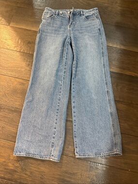 PacSun Light Blue Wide Leg Jeans for Women